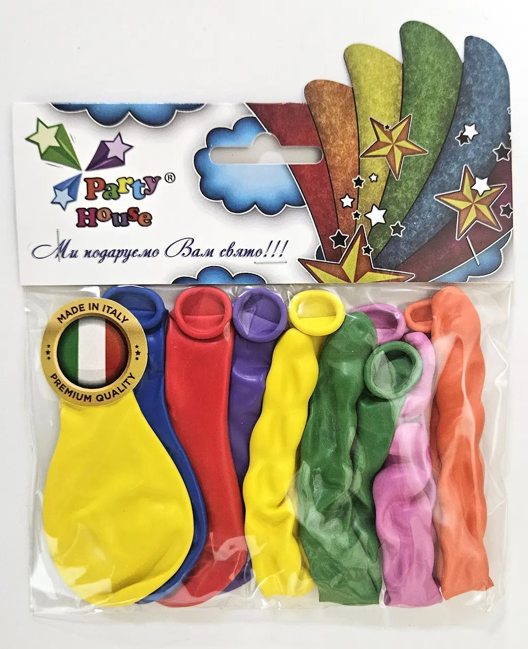 Набір кульки 7 дюймів пастель, спіраль, 8 шт