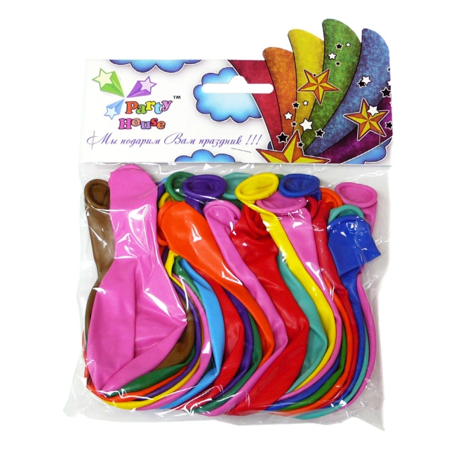 Набір кульки 10 дюймів пастель асорті, 25 шт — Свята та аксесуари