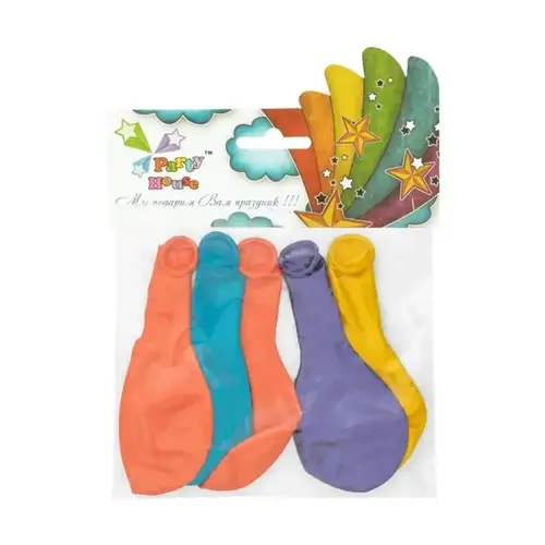 Набір кульки 10 дюймів металік асорті, 5 шт