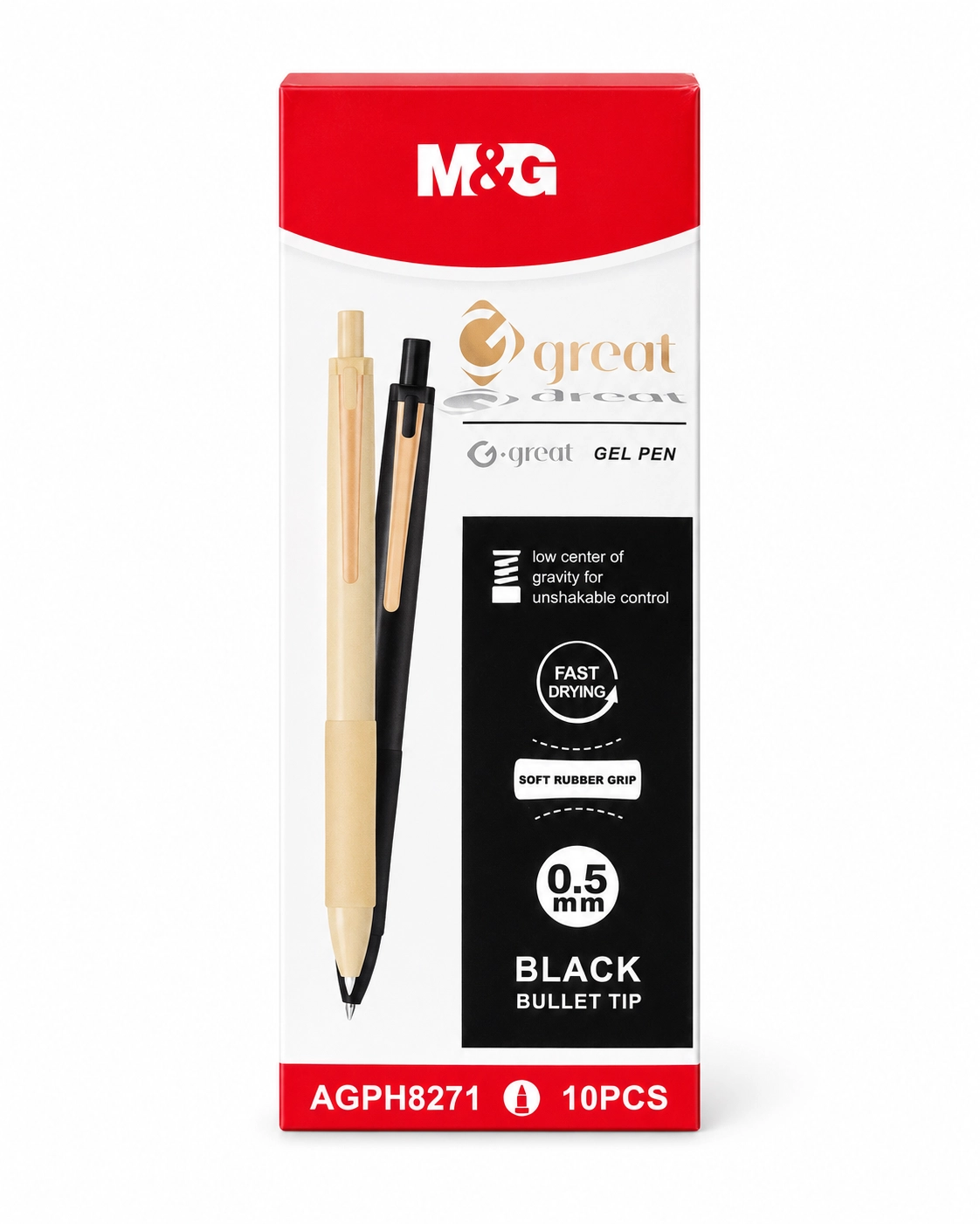 Ручка кулькова автоматична M&G 0,5 чорна AGPH8271