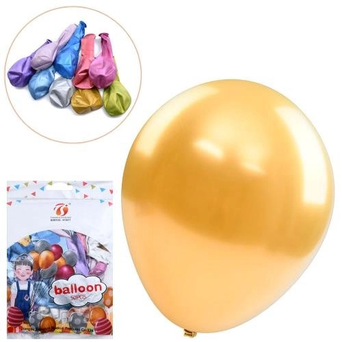 Кульки 10 дюймів металік асорті