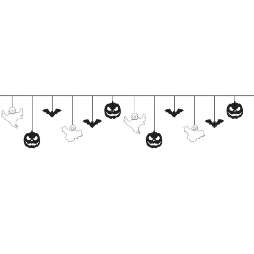 Гірлянда пап фігурна Yes Fun Хелловін Halloween mix 12 фігурок 3м