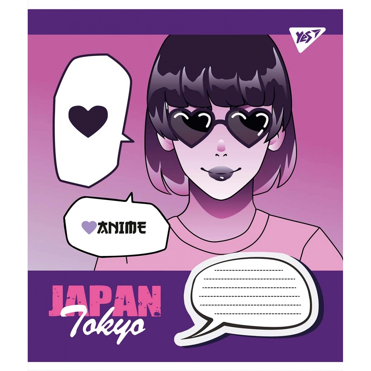 Зошит 24 аркуша клітинка YES Japan Tokyo 766372