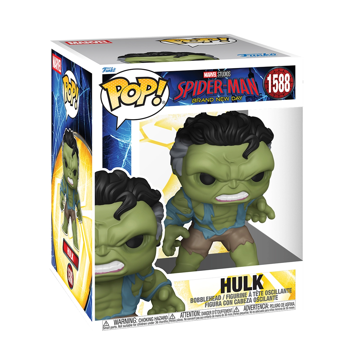 Ігрова фігурка FUNKO POP! серії Людина-павук: Абсолютно новий день - ХАЛК 15 см Ігрова фігурка FUNKO POP! серії Людина-павук: Абсолютно новий день - ХАЛК 15 см