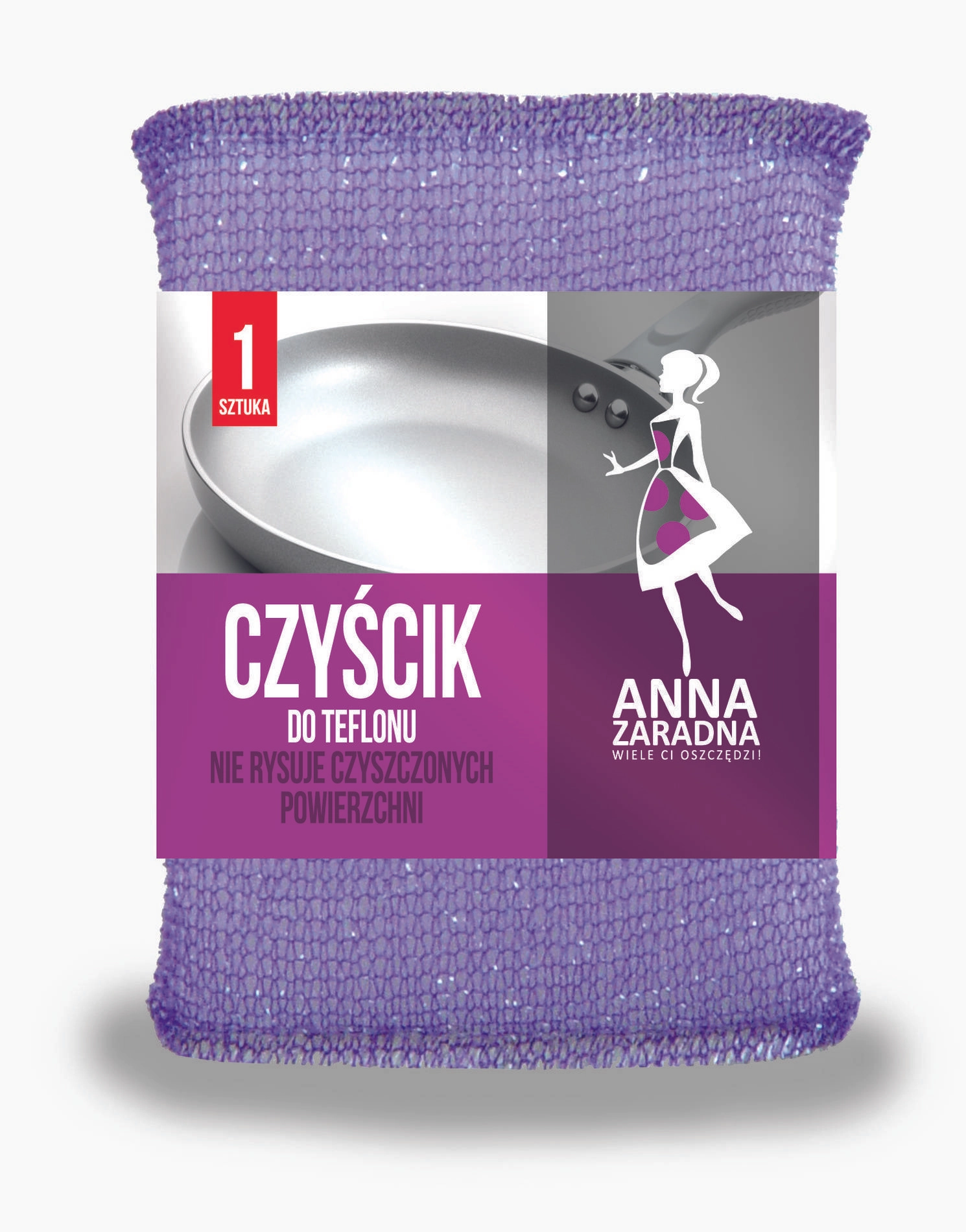 Губка для чищення тефлону Anna Zaradna 1 шт