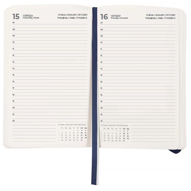 Щоденник Axent Pocket Strong 2026 синій — фото 4