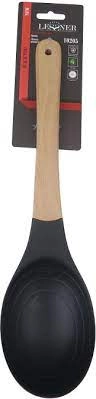 Ложка кухарська дерево з нейлоном 10205 Lessner.Black Pro New.