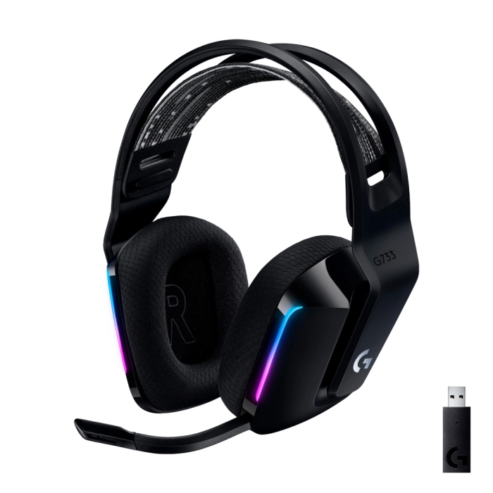 Навушники Logitech G733 Lightspeed Wireless RGB Gaming Headset Black (981-000864) Навушники Logitech G733 Lightspeed Wireless RGB Gaming Headset Black (981-000864)