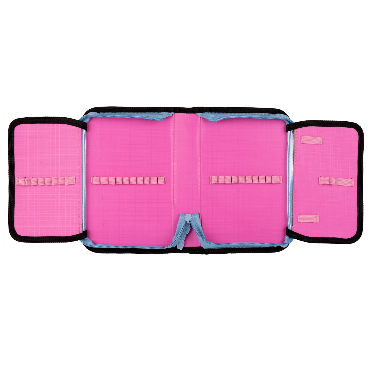 Пенал твердий 1Вересня одинарний з двома клапанами HP-04 Pink and Blue