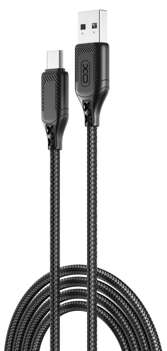 кабель XO NB235 Zebra Series Braided USB-A to Type-C - 1m (Чорний) кабель XO NB235 Zebra Series Braided USB-A to Type-C - 1m (Чорний)