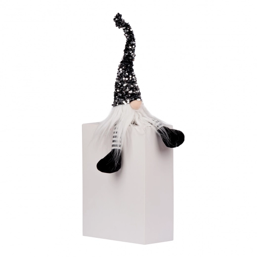 М`яка іграшка Yes Fun Хелловін Гном чорна паєтка 45 см Led тіло 973719