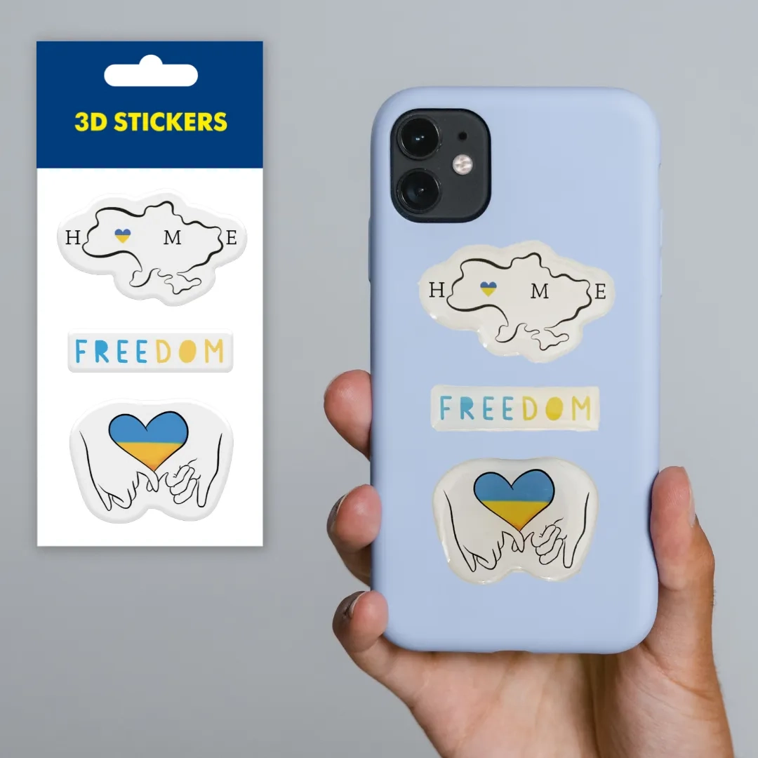 Наліпки 3D стікер Tattooshkaи Freedom SM-01