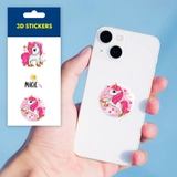 Наліпки 3D стікер Tattooshkaи Magic unicorn SM-15