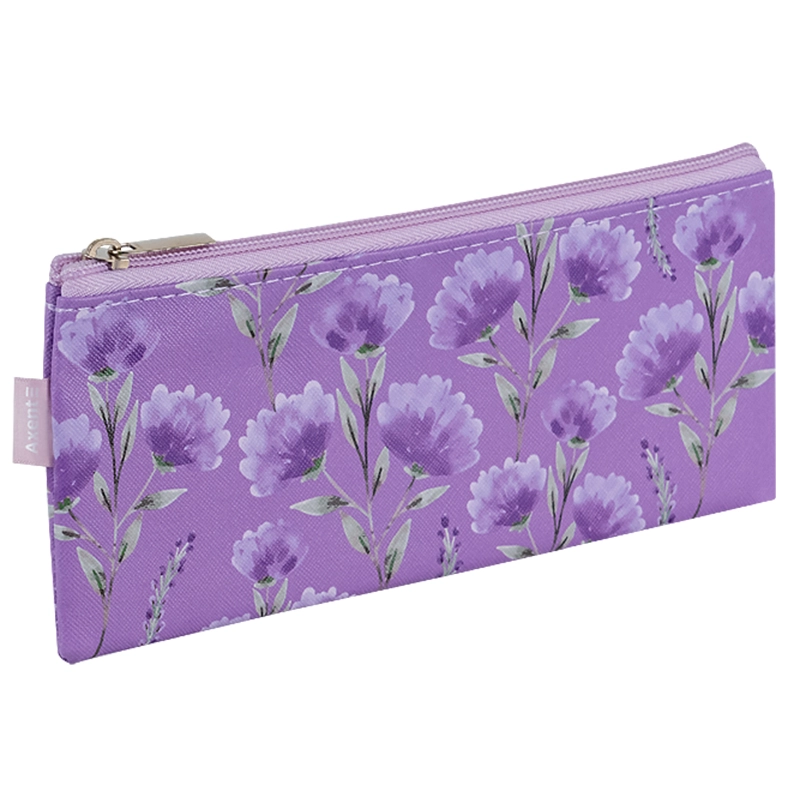 Пенал на блискавці 1 відділення Axent Lavender-4 1455-4-А