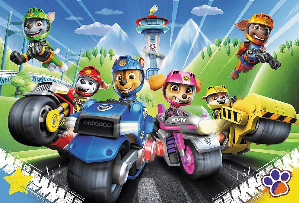 Пазли Trefl 100 Paw Patrol Щенячий патруль на мотоциклах