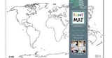 Підкладка для письма Funny Mat Карта континентів 1020