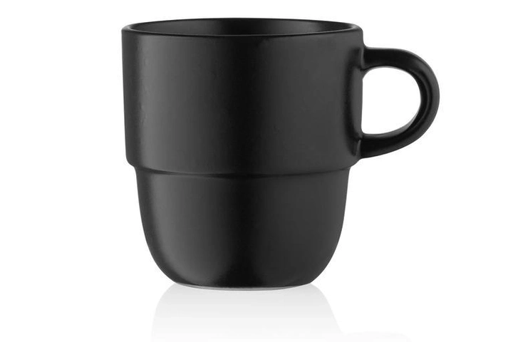 Чашка керамічна Ardesto Trento 390 мл чорна AR2939TB