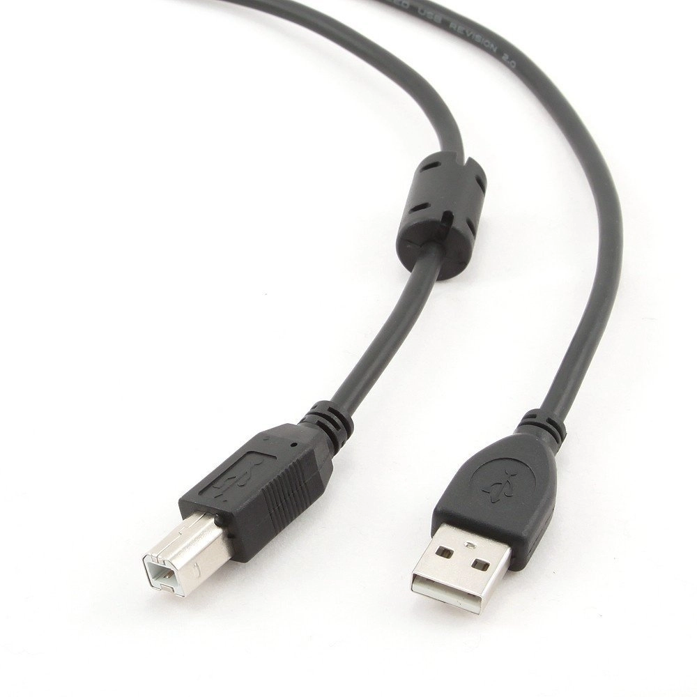 Кабель Cablexpert CCF-USB2-AMBM-6, преміум якість USB 2.0 A-папа/B-папа, 1.8 м, з феритовою серцевин