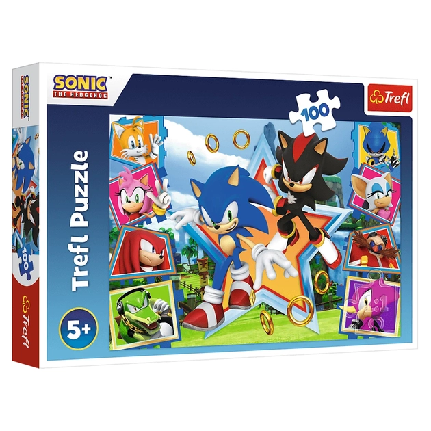 Пазли Trefl 100 Sonic Зустрічайте Соніка