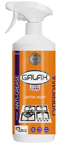 GALAX das PowerClean Засіб для видалення жиру з кухонних поверхонь 500г (15шт)