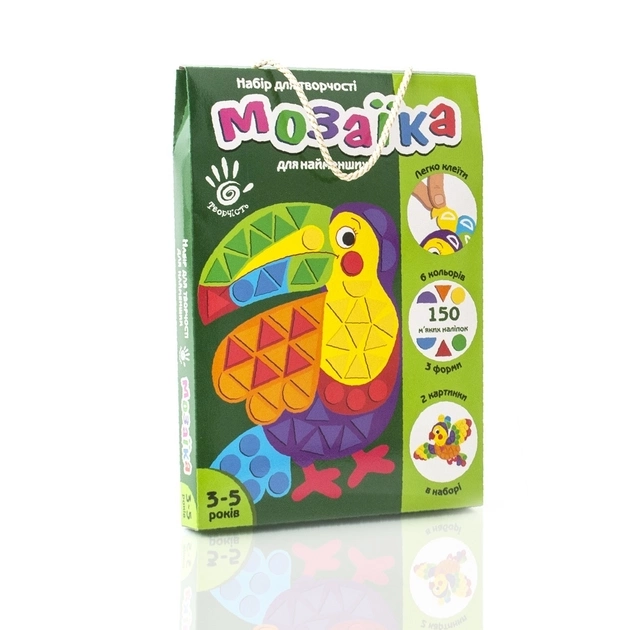 Набір для творчості мяка фігурна мозаїка Тукан  Vladi Toys VT4511-02