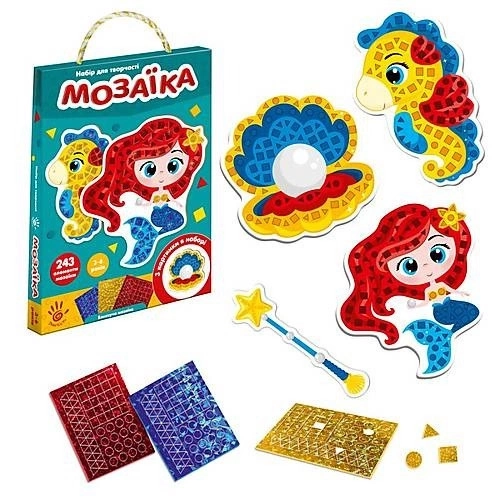 Набір для творчості Блискуча мозаїка Русалонька Vladi Toys VT4511-06