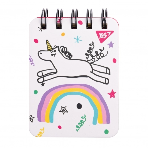 Блокнот YES А7/100 лін  подв  спір   Sketch animal  Unicorn   пласт  кишеня