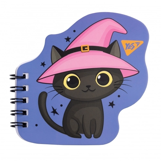 Блокнот YES А7/24 подв  спіраль  Kitty   фігурний