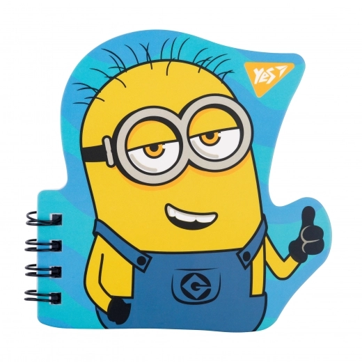 Блокнот YES А7/24 подв  спіраль  Minions   фігурний