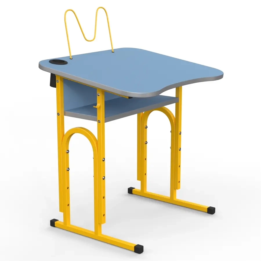 Парта шкільна ергономічна05 регул нахил /стакан для ручок/4-6зр гр 600х500