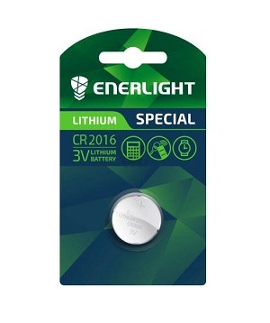 Батарейка ENERLIGHT LITHIUM CR 2016 BLI 1
