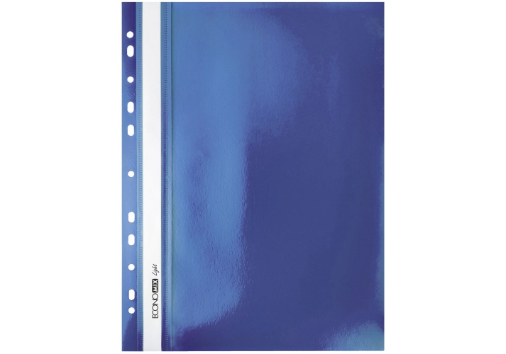 ШВИДКОЗШИВАЧ пластиковий А4  Economix Light 38504-02 синій перфорований