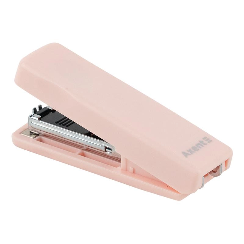 Степлер пластиковий Mini Pastelini 10 арк Axent 10/5 рожевий 4910-10-a