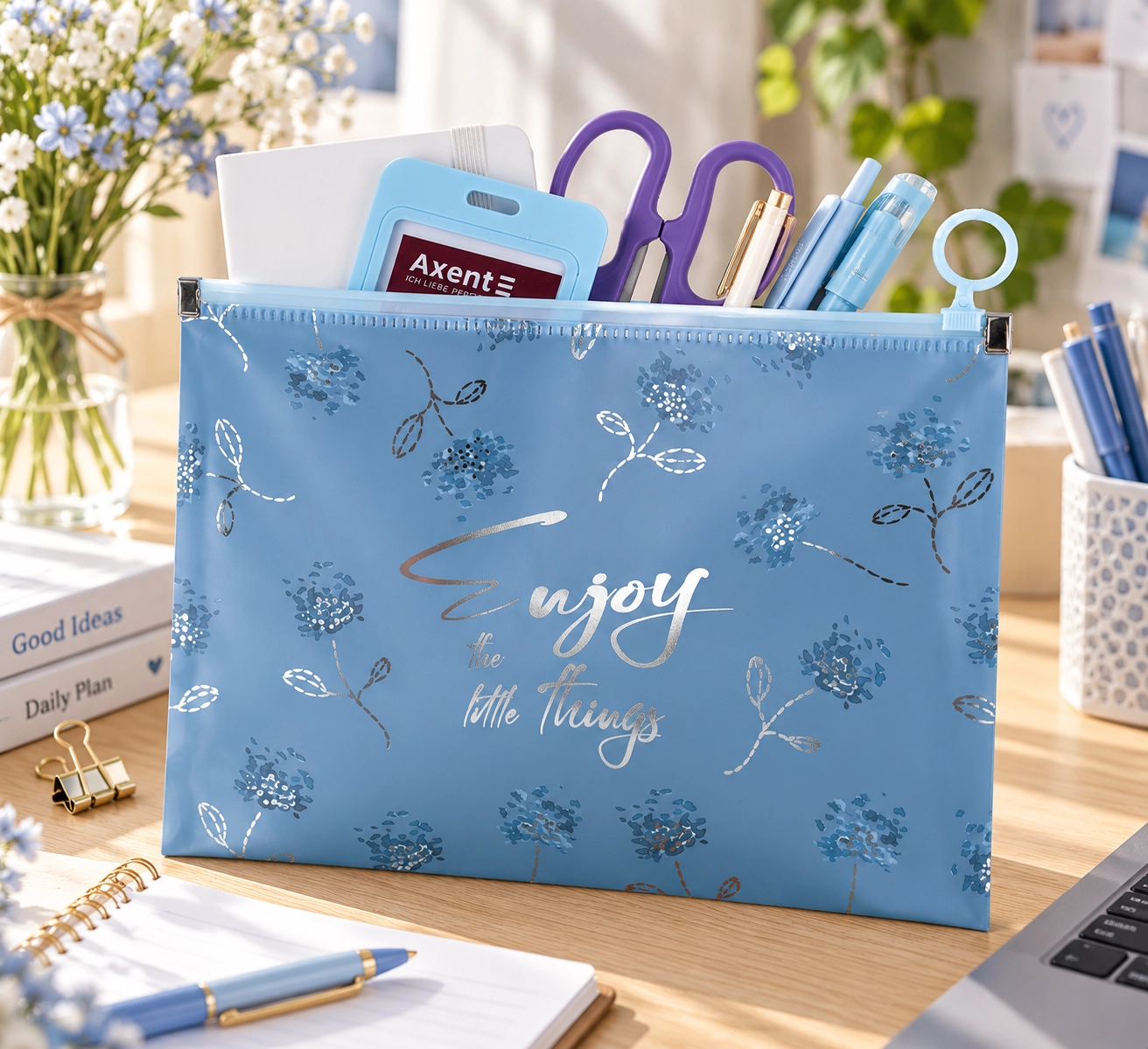 Папка на блискавці Axent zip-lock А5+ Flower Symphony-3 1498-46-a Папка на блискавці Axent zip-lock А5+ Flower Symphony-3 1498-46-a