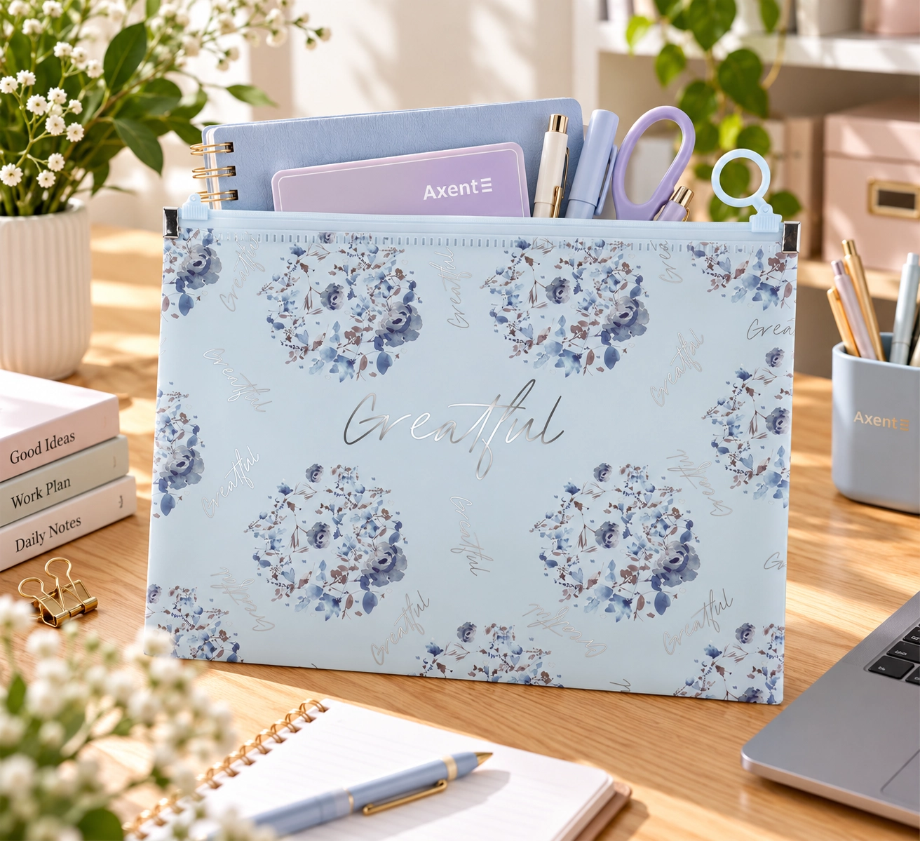 Папка на блискавці Axent zip-lock А5+ Flower Symphony-2 1498-45-a Папка на блискавці Axent zip-lock А5+ Flower Symphony-2 1498-45-a