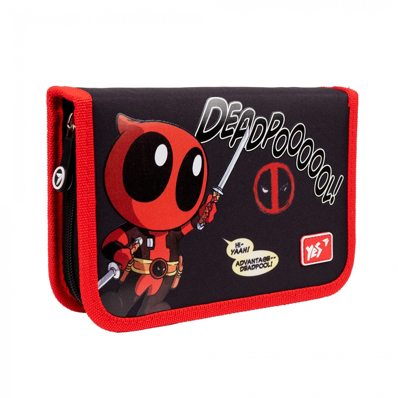 Пенал твердий одинарний з двома клапанами YES Marvel Deadpool HP-04 533150