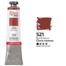 Фарба олійна Сієна палена 45мл ROSA Studio 327521
