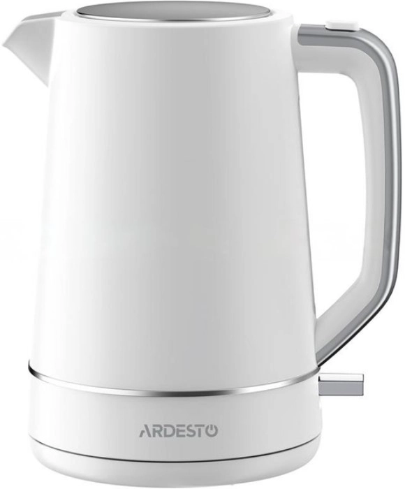 Електрочайник Ardesto 1.7л, Otter, пластик, білий матовий
