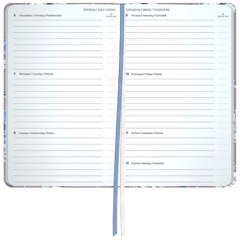 Щотижневик датований 2026 Axent Pocket 90х150 Blue Elegance 8525-26-1-A-PPS