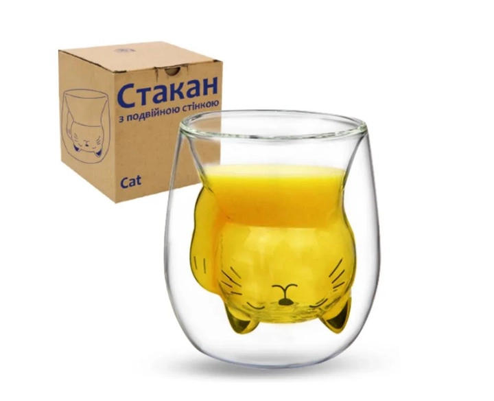 Склянка з подвійною стінкою Cat 190мл 202-41
