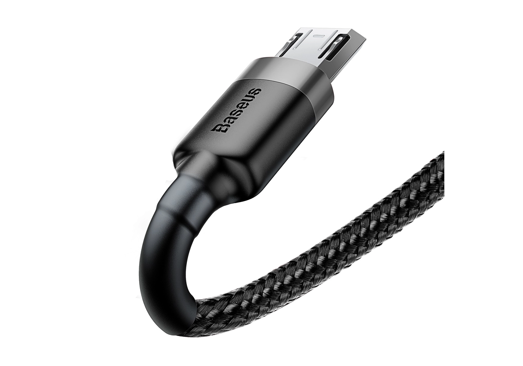 Кабель Baseus Cafule Cable USB For Micro 2.4A 1m Black+Grey CAMKLF-BG1
