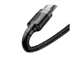 Кабель Baseus Cafule Cable USB For Micro 2.4A 1m Black+Grey CAMKLF-BG1