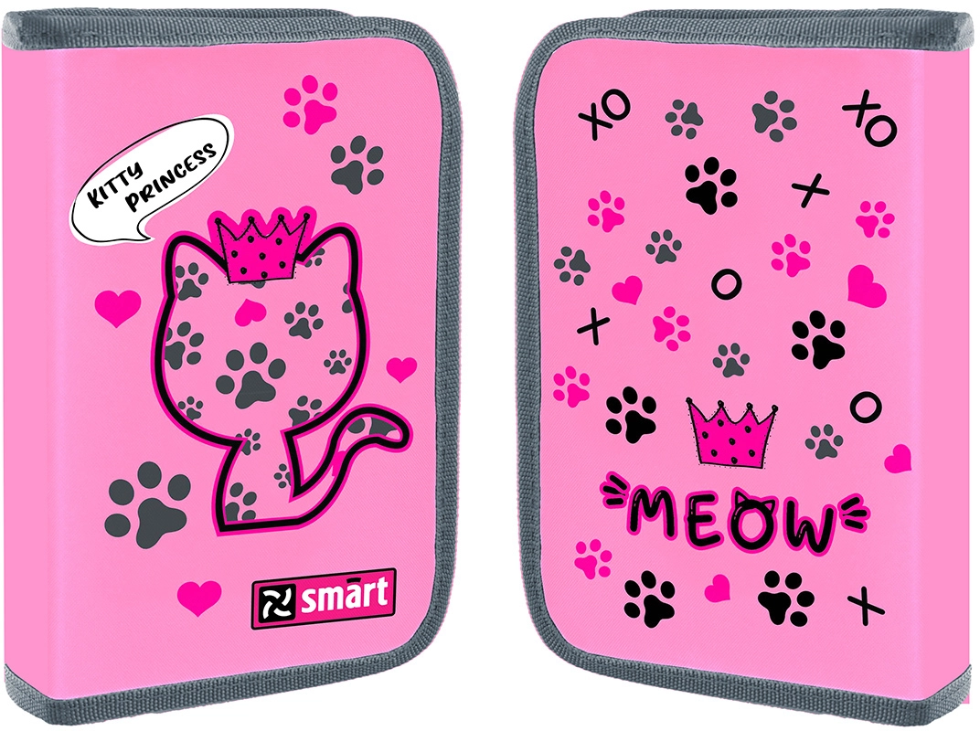 Пенал твердий Smart одинарний без клапана HP-02 Meow
