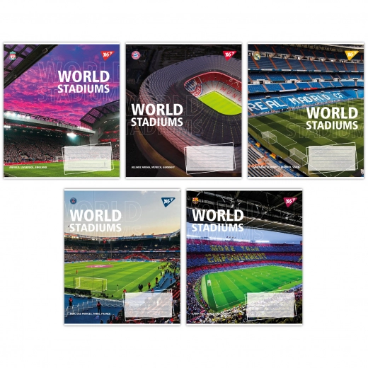 Зошит учнівський 24 аркуші лінія Yes World stadium 767050