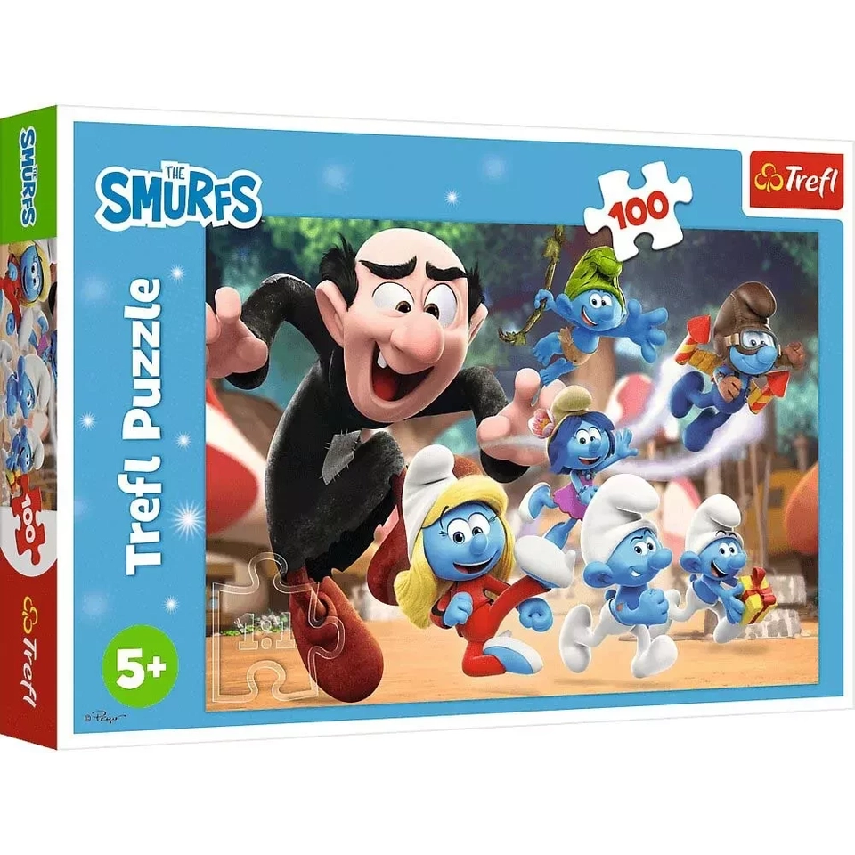Пазли Trefl 100 The Smurfs Уроки тата Смурфа — фото 2