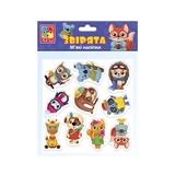 Набір для творчості мякі наліпки Звірята Vladi Toys VT4210-10