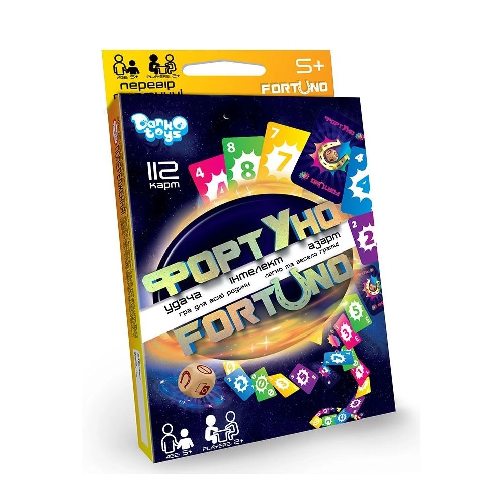 Гра настільна Форт Уно середня Danko toys 40-4-4262 Гра настільна Форт Уно середня Danko toys 40-4-4262