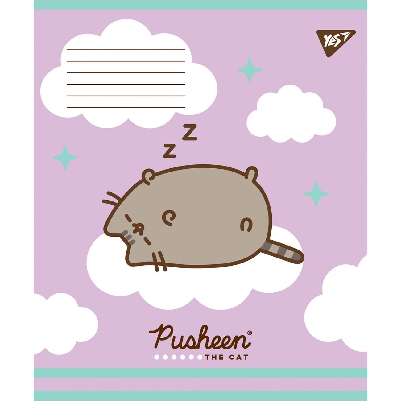 Зошит 12 аркушів клітинка YES Pusheen 766190