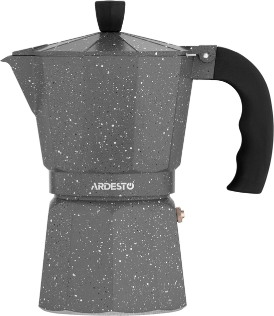 Гейзерна кавоварка Ardesto Gemini Molise сірий алюміній AR0806AGS
