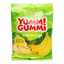 Желейні цукерки Yummi Gummi Banan Land Roshen ВКФ 70г /22шт 38459